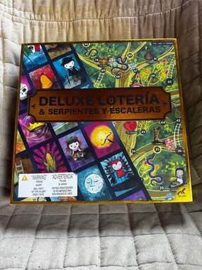 Novelty Deluxe Loteria & Serpientes Y Escaleras Mexican Family Board Game Set